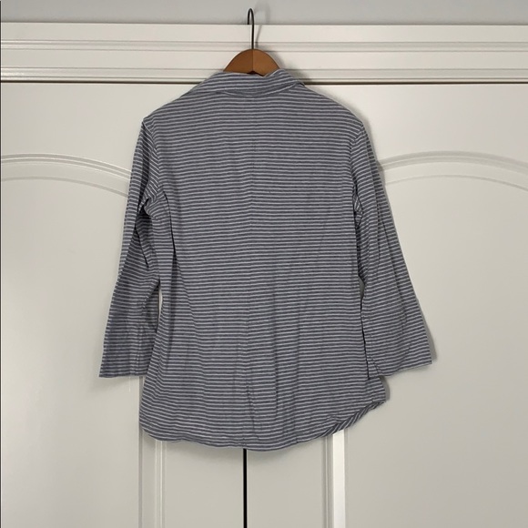❤️James Perse Jersey Button Down Soft Stripes M - Picture 5 of 5